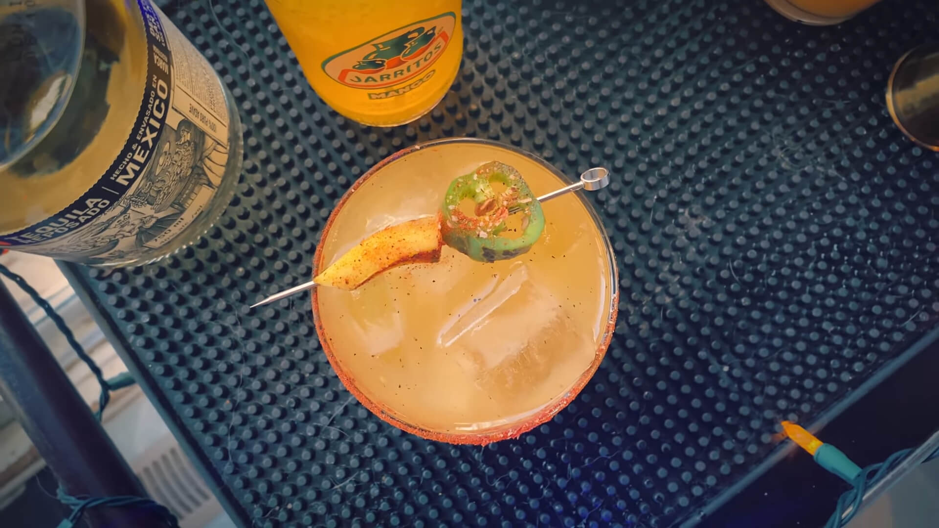 Mango Mezcal Margarita Cocktail