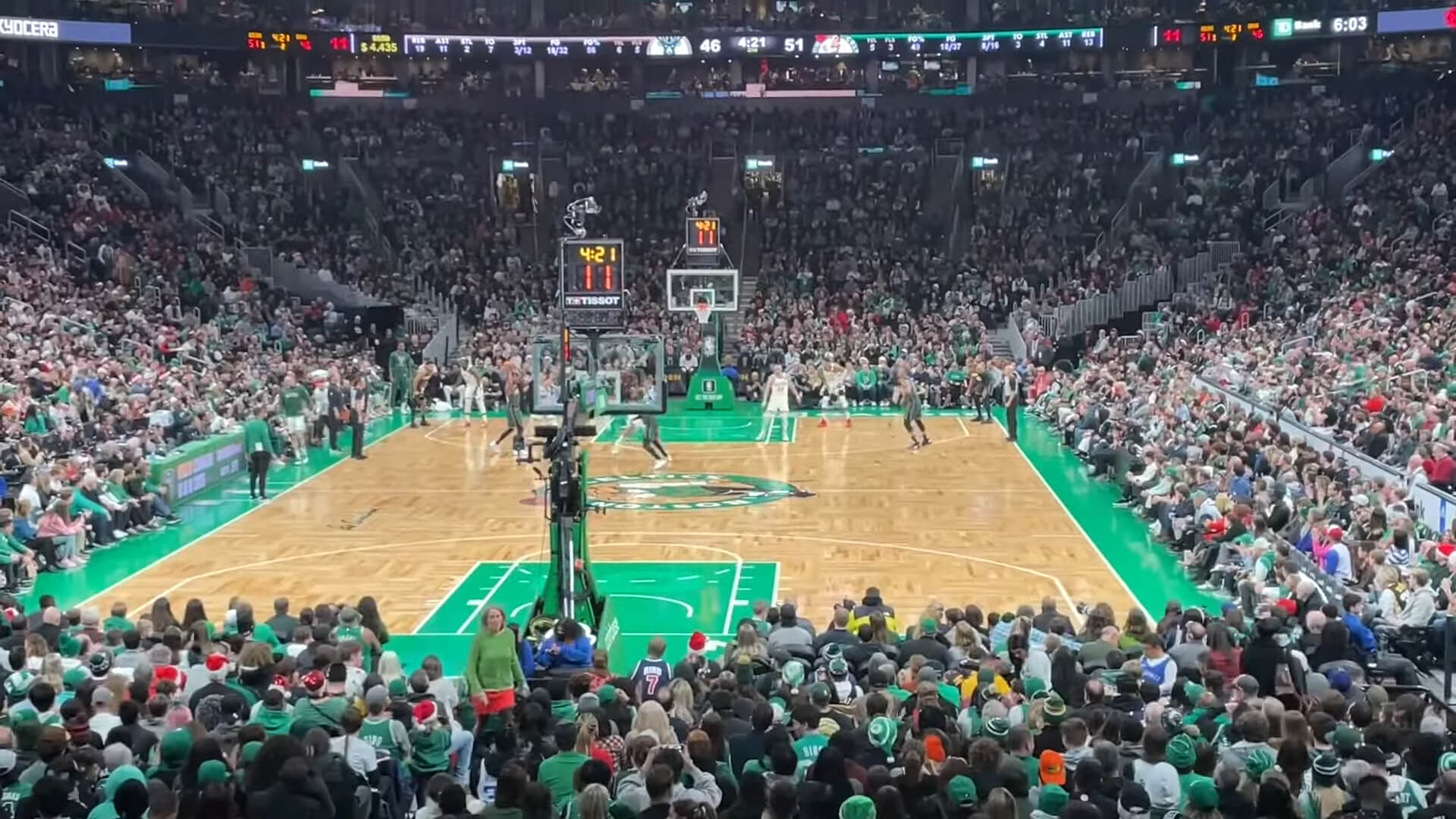 Boston Celtics Game in TD Garden vs Milwaukee Bucks