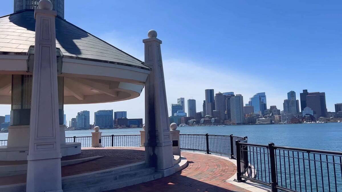 View of Boston from Piers Park